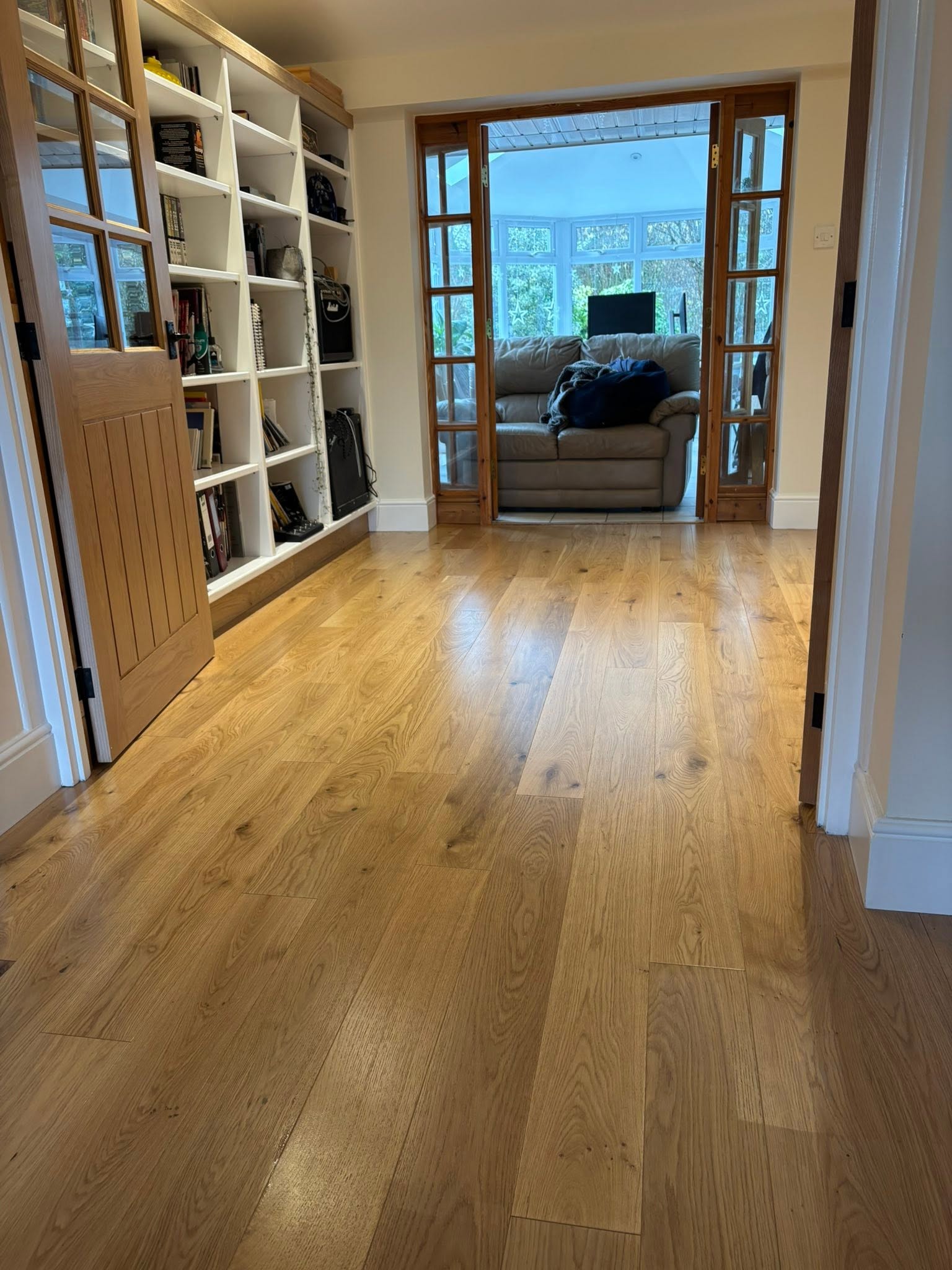 Bright modern hallway decorated by Millcott Decor
